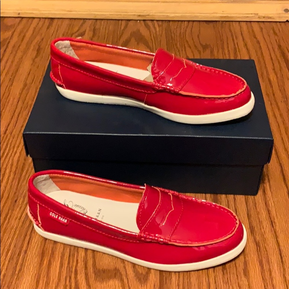 NWOT Col Haan red patent loafers. Size 7.5
